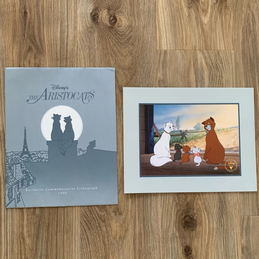 Walt Disney The Aristocats 1996 Exclusive Lithograph Picture 11x14 Print Kittens